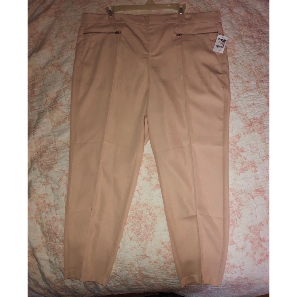 Coral dress pants from Charlotte Russe